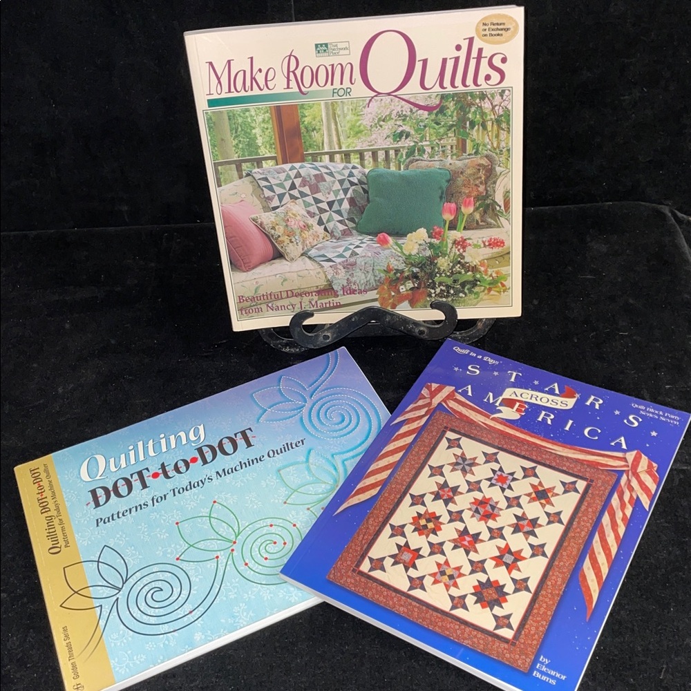 3 Vintage Quilting Books in Great Condition B8